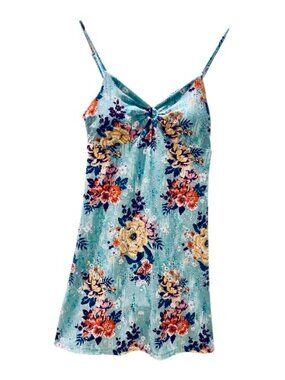 Mudd Women's Floral Slip Sun Dress-Soft Stretchy Material Size M